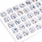 Moonlight Dome Round Shape High Quality Glass Pointed Back Fancy Rhinestones WholesaleRhinestone